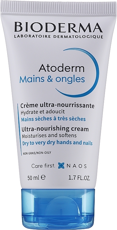 Nourishing Hand Cream - Bioderma Atoderm Mains & ongles Ulra-Nourishing Hand Cream — photo N1