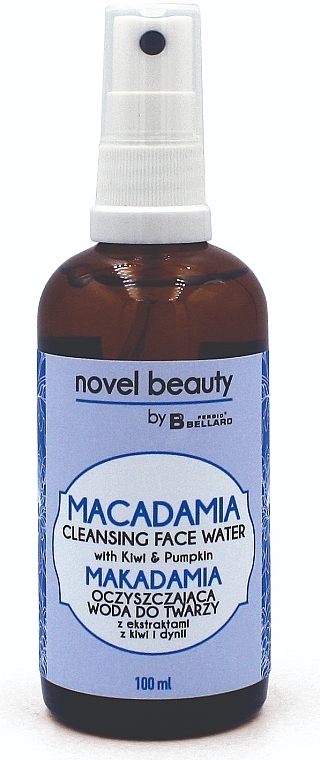 Facial Cleansing Water with Macadamia Hydro Oil "Kiwi and Pumpkin" - Fergio Bellaro Novel Beauty — photo N3