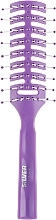 Hair Styling Brush with Cuts, PM-8531CP, violet - Silver Style — photo N1