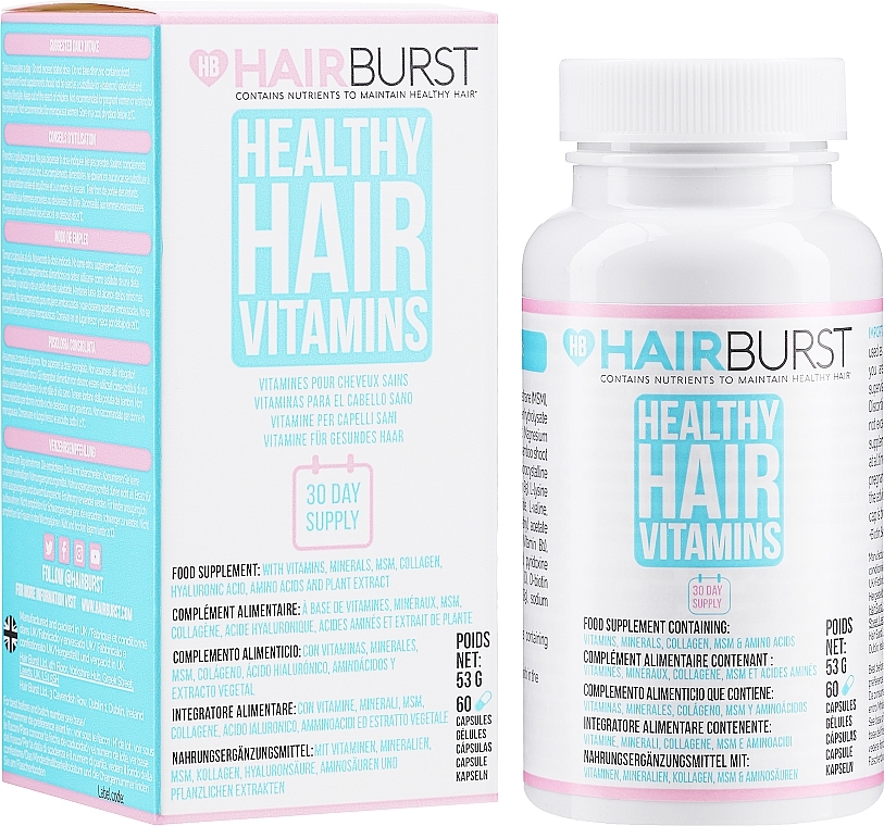 Healthy Hair Vitamins, 60 capsules - Hairburst Healthy Hair Vitamins — photo N11