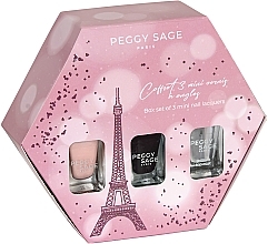 Fragrances, Perfumes, Cosmetics Set - Peggy Sage Christmas Box Set (nail/polish/5 ml*2 + nail/top/5 ml)