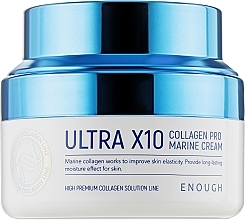 Fragrances, Perfumes, Cosmetics Collagen Moisturizing Face Cream - Enough Ultra X10 Collagen Pro Marine Cream (mini size)