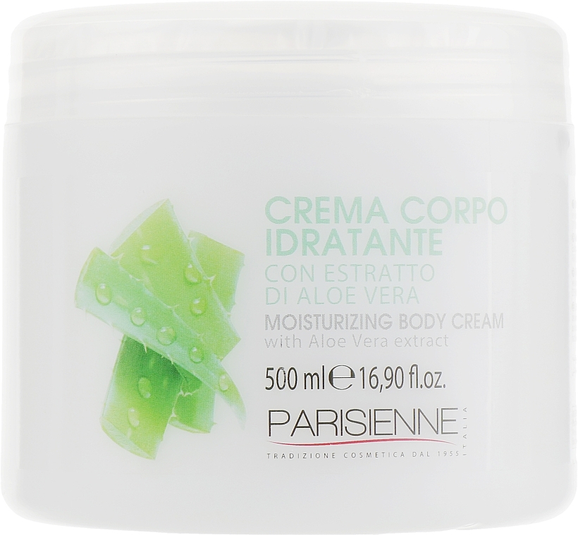 Moisturizing Body Cream with Aloe Vera Extract - Parisienne Italia Moisturizing Body Cream — photo N1