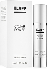 Fragrances, Perfumes, Cosmetics Night Cream "Caviar Energy" - KlappCaviar Power Night Cream 