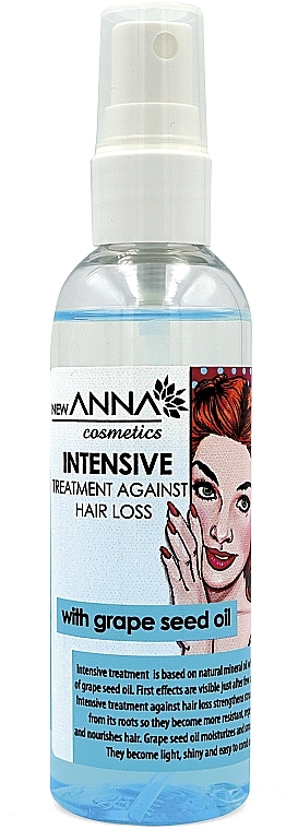 Anti Hair Loss Spray with Grape Seed Oil - New Anna Cosmetics Intensive Treatment Against Hair Loss — photo N1