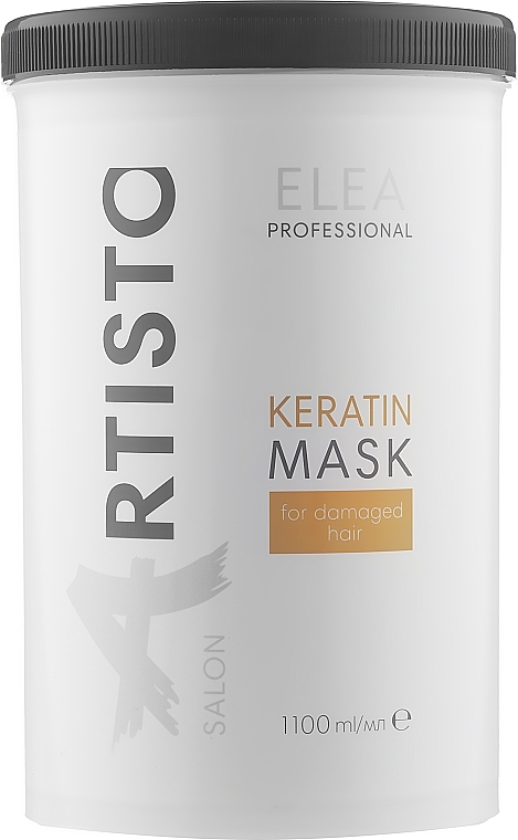 Restructuring Hair Mask - Elea Professional Artisto Salon Keratin Mask For Damaged Hair — photo N3