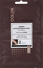 Fragrances, Perfumes, Cosmetics Toning Mask for Colored Dark Hair - Marion Color Esperto Color Toning Hair Mask For Dyed Brawn Hair (sample)