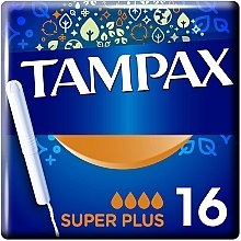 Fragrances, Perfumes, Cosmetics Tampons with Applicator, 16 pcs - Tampax Super Plus Duo