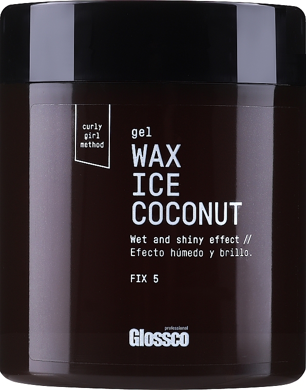 Extra Strong Hold Gel Wax with Coconut Extract - Glossco Gel Wax Ice Coconut — photo N1