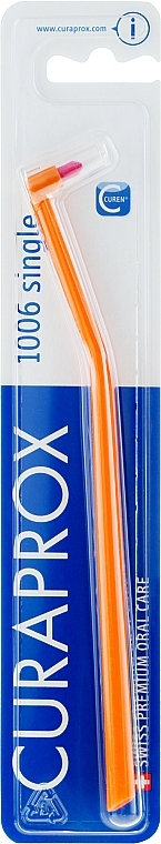 Mono Toothbrush "Single CS 1006", orange - Curaprox — photo N1