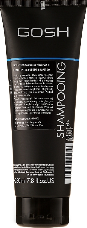 Volume Hair Shampoo - Gosh Pump Up the Volume Shampoo — photo N2