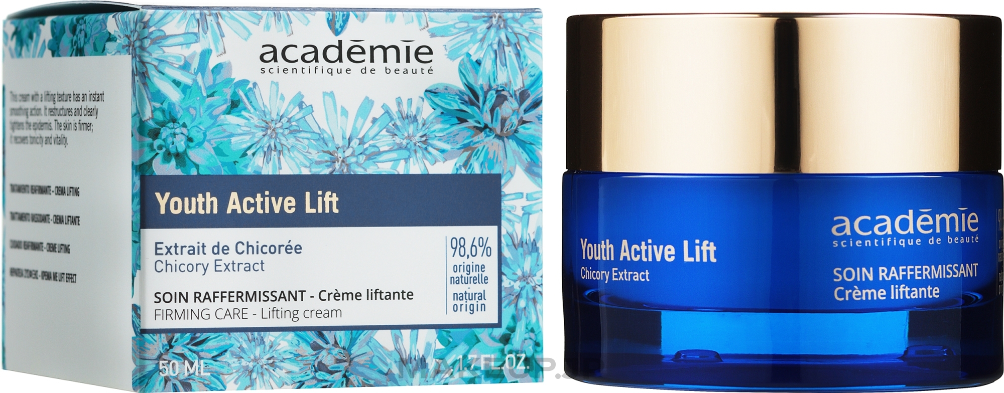 Lifting Face Cream - Academie Youth Active Lift Firming Care Lifting Cream — photo 50 ml