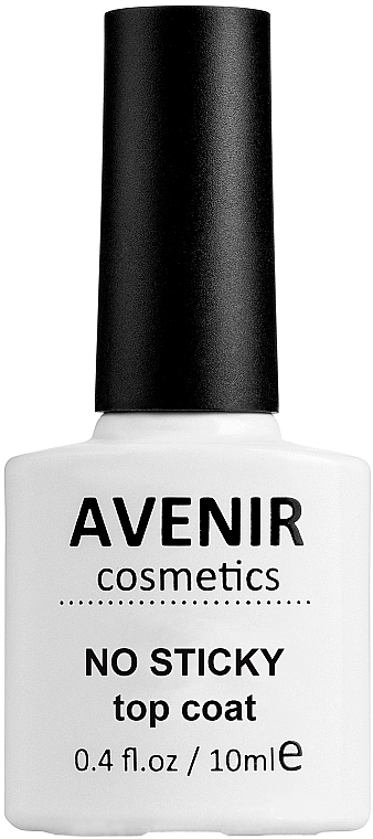 No Wipe Gel Polish - Avenir Cosmetics No Stiky Top Coat — photo N3