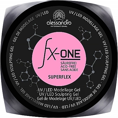 Super Elastic Nail Gel - Alessandro FX-One Superflex Gel — photo N17