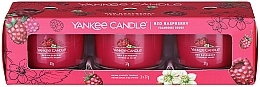 Scented Candle Set "Red Raspberry" - Yankee Candle Red Raspberry (candle/3x37g) — photo N18