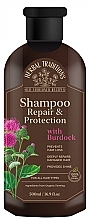 Burdock Shampoo - Herbal Traditions Shampoo Repair & Protection With Burdock — photo N1