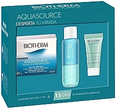 Fragrances, Perfumes, Cosmetics Set - Biotherm Aquasource (serum/30ml + eye/cr/15ml + eye/serum/5ml)