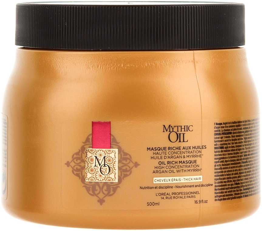 Mask for Thick Hair - L'Oreal Professionnel Mythic Oil Rich Masque For Thick Hair — photo N1
