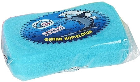 Rectangular Bath Sponge, light blue - Ewimark — photo N1