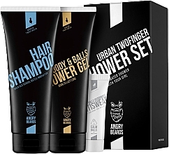 Fragrances, Perfumes, Cosmetics Angry Beards Urban Twofinger - Set (sh/gel/230ml + shm/230ml + deo/8ml)