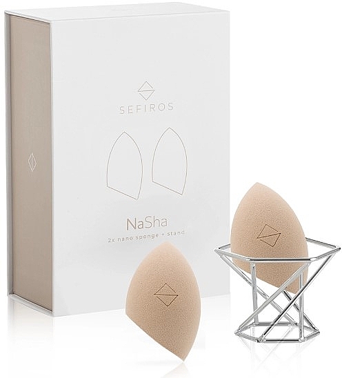 Makeup Sponge Set + Stand - Sefiros NaSha Set — photo N1