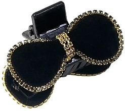 Claw Clip, black with crystals - Lolita Accessories — photo N1