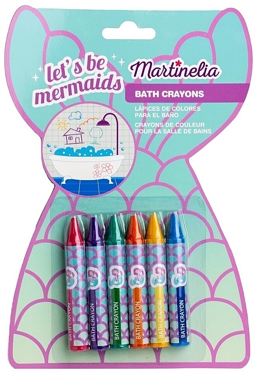 Mermaid Bath Crayons - Martinelia Let`s be Mermaid Bath Crayons — photo N1