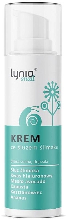 Snail Mucin Face Cream - Lynia Snail Slime Cream For Dry And Mature Skin — photo N5