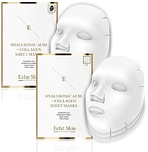 Set - Eclat Skin London Hyaluronic Acid & Collagen (f/mask/2x3pcs) — photo N1