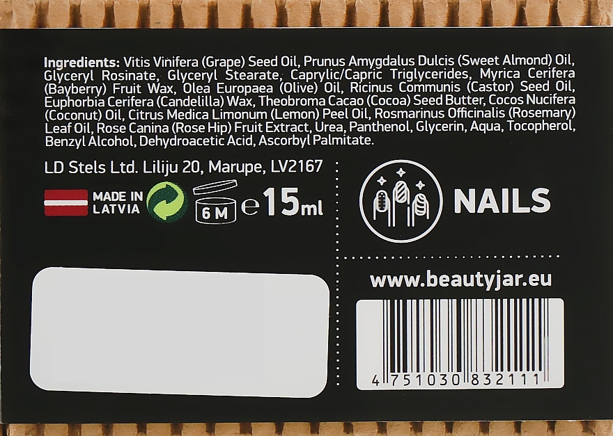 Nail & Cuticle Balm "Oh My Nails!" - Beauty Jar Cuticle&Nail Balm — photo N3