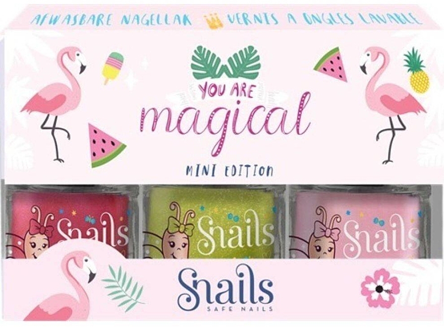 Nail Polish Set - Snails You Are Magical Mini Edition Flamingo (nail/polish/3x7ml) — photo N1