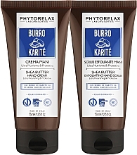 Set - Phytorelax Laboratories Burro Di Karite Hand Treatment Shea Butter (h/cr/75ml + h/scr/75ml) — photo N3