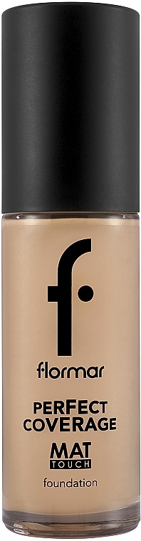 Mattifying Foundation - Flormar Perfect Coverage Mat Touch Foundation — photo N1