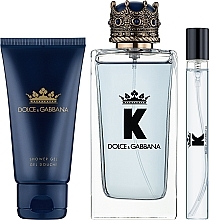 Dolce&Gabbana K by Dolce&Gabbana - Set (edt/100ml + sh/gel/50ml + edt/mini/10ml) — photo N2
