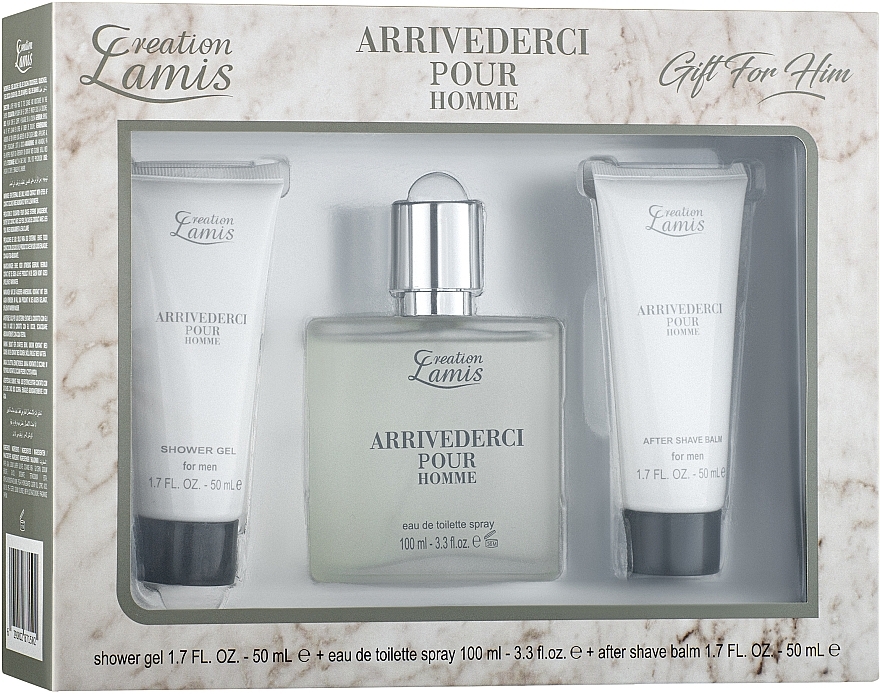 Creation Lamis Arrivederci Pour Homme - Set (edt/100ml + sh/gel/50ml + ash/balm/50ml)  — photo N1