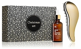 Set - Brazil Keratin Dtangler Christmas Set (hair/oil/50 ml + hair/brush/1 pcs) — photo N1