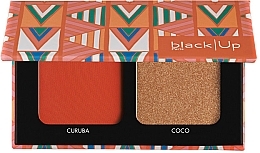 Fragrances, Perfumes, Cosmetics Makeup Palette - Black Up Duo Blush And Highlighter Palette