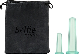 Fragrances, Perfumes, Cosmetics Silicone Face Massage Vacuum Cups, 2 pcs, green - Selfie Care