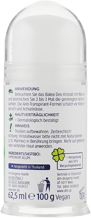 Deodorant Antiperspirant "Crystal" - Balea Deo Kristall Anti-Transpirant Deodorant — photo N6