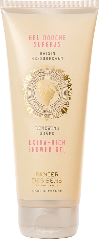White Grape Shower Gel - Panier Des Sens Renewing Grape Extra Rich Shower Gel — photo N2