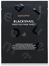 Fragrances, Perfumes, Cosmetics Moisturizing Facial Snail Sheet Mask - Ayoume Black Snail Prestige Mask Sheet