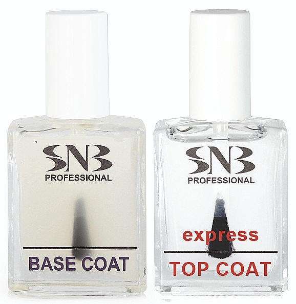 Set - SNB Professional (base/coat/15ml + top/coat/15ml) — photo N1