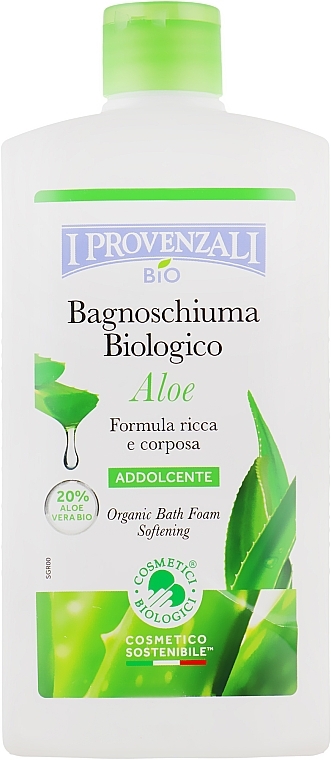 Softening Bath Foam - I Provenzali Aloe Organic Bath Foam Softening — photo N3