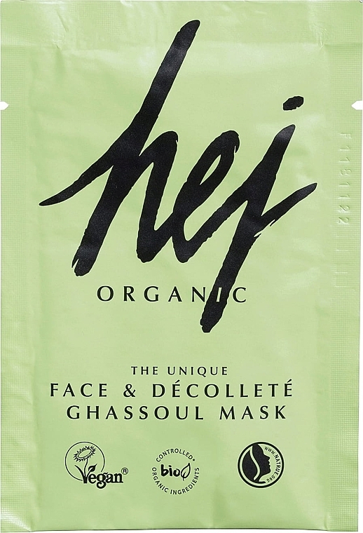 Face & Decollete Mask - Hej Organic Face & Body Ghassoul Mask — photo N3