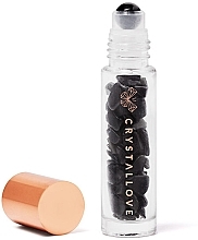 Fragrances, Perfumes, Cosmetics Bottle with Black Obsidian Crystals, 10 ml - Crystallove