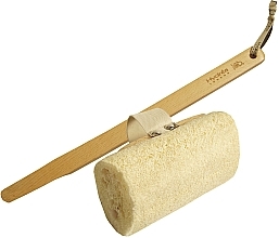 Loofah Washcloth with Detachable Handle - Hydrea London Loofah Bath Brush + Detachable Handle — photo N6