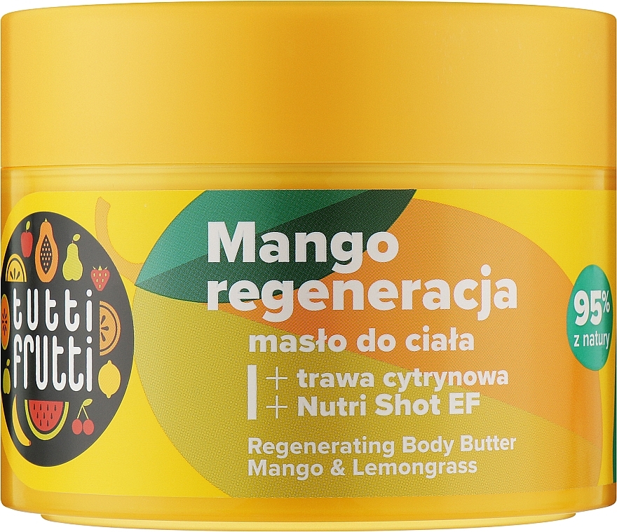 Mango & Lemongrass Body Butter - Farmona Tutti Frutti Regenerating Body Butter Mango And Lemongrass — photo N1