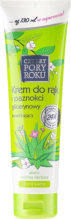 Hand and Nail Cream "Aloe" - Cztery Pory Roku Hand Cream — photo N2