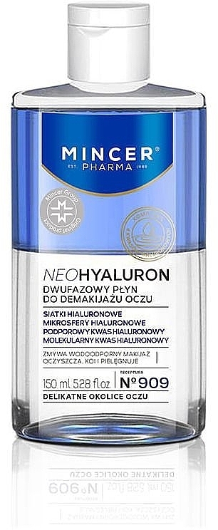 Bi-Phase Eye Makeup Remover - Mincer Pharma Neo Hyaluron 909 — photo N1