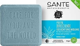 Fragrances, Perfumes, Cosmetics Refreshing Face Soap - Sante Refreshing Facial Cleansing Aloe Vera & Chia Seeds